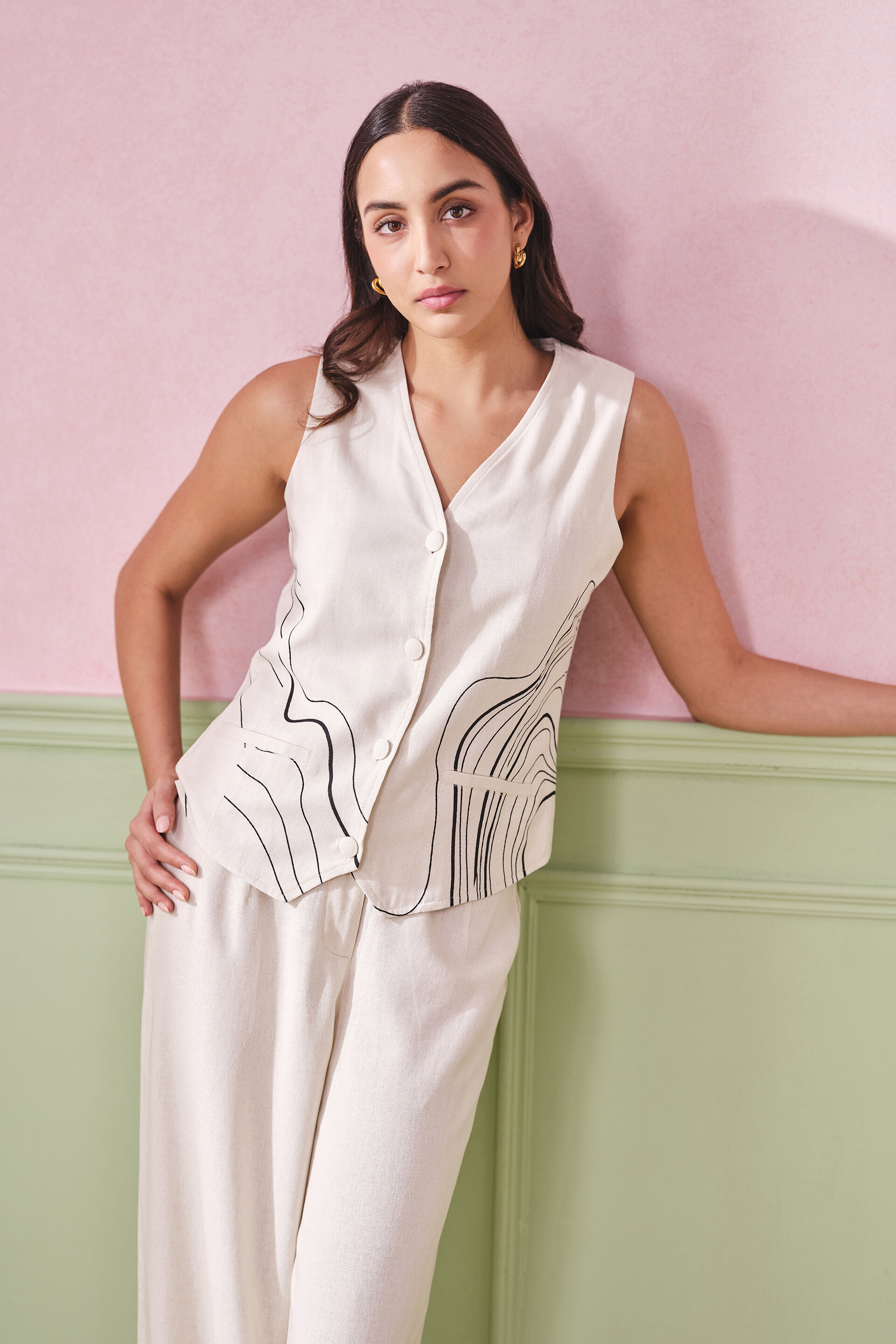 Angel Aura Viscose Blend Set, White, image 4